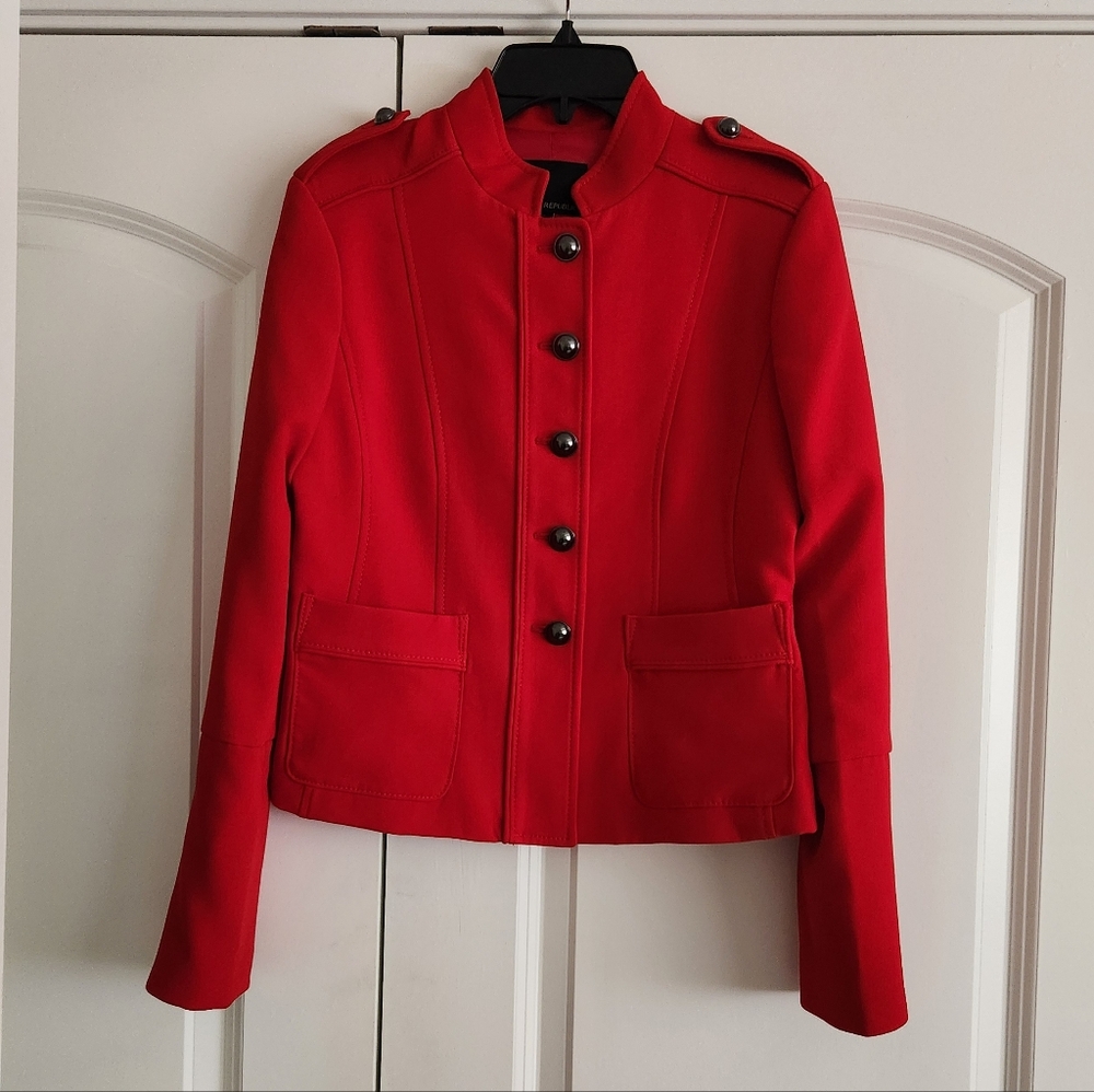 Banana Republic Red Military Style Jacket/ Blazer